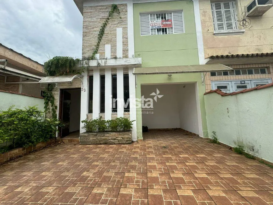 Foto 1 de Casa com 3 Quartos à venda, 140m² em Vila Belmiro, Santos