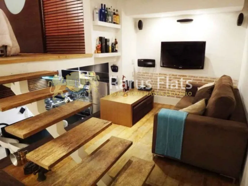 Foto 1 de Flat com 1 Quarto à venda, 70m² em Morumbi, São Paulo