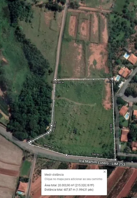 Foto 1 de Lote/Terreno à venda, 20000m² em Bairro dos Pires, Limeira