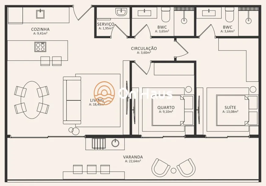 Foto 1 de Cobertura com 2 Quartos à venda, 92m² em Morro das Pedras, Florianópolis