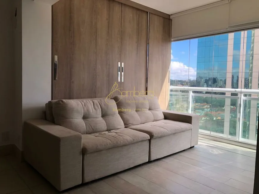 Foto 1 de Apartamento com 1 Quarto à venda, 72m² em Brooklin, São Paulo