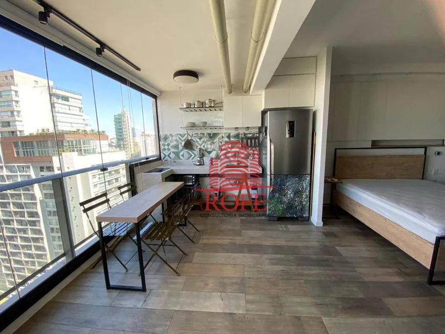 Foto 1 de Apartamento com 1 Quarto para venda ou aluguel, 41m² em Brooklin, São Paulo