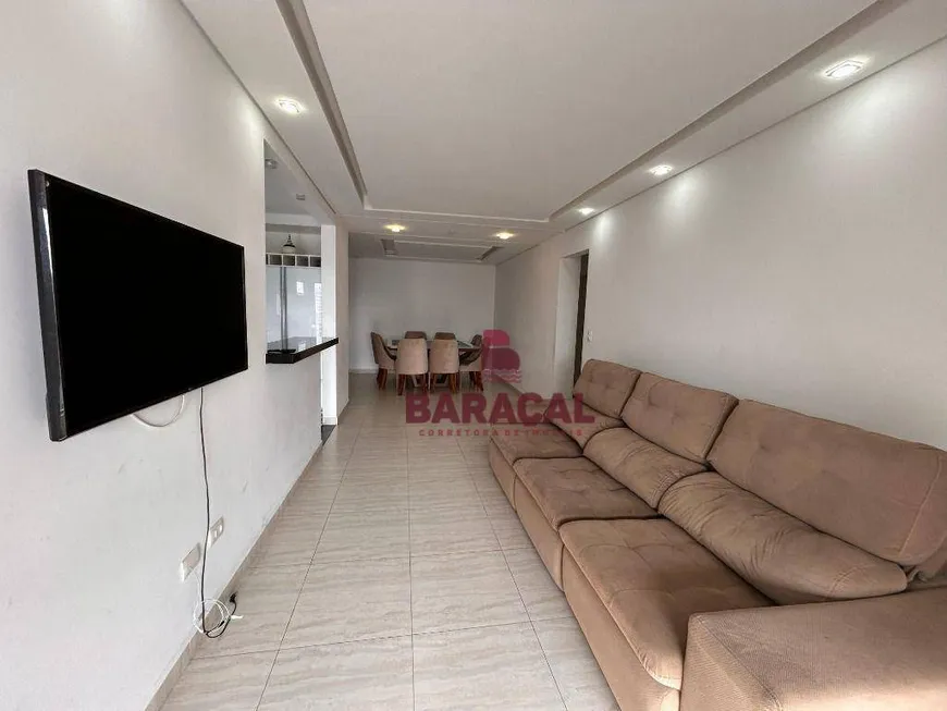 Foto 1 de Apartamento com 3 Quartos para alugar, 123m² em Vila Guilhermina, Praia Grande