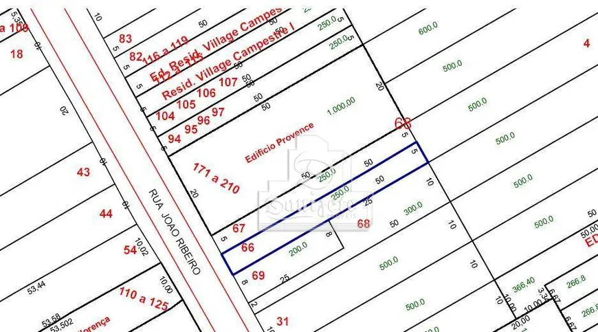 Foto 1 de Lote/Terreno à venda, 250m² em Campestre, Santo André