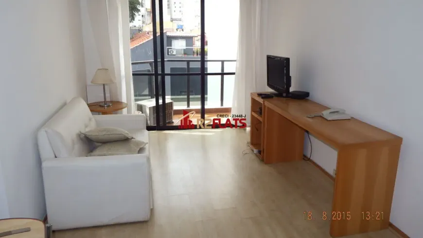 Foto 1 de Flat com 1 Quarto para alugar, 45m² em Jardins, São Paulo