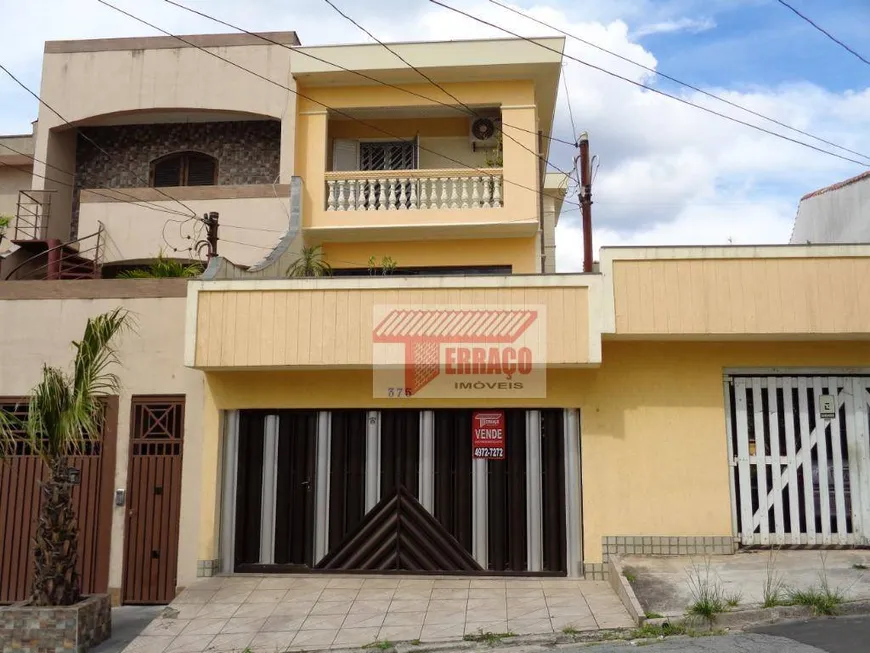 Foto 1 de Sobrado com 3 Quartos à venda, 254m² em Vila Mazzei, Santo André