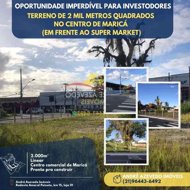 Foto 1 de Lote/Terreno à venda, 2000m² em Centro, Maricá