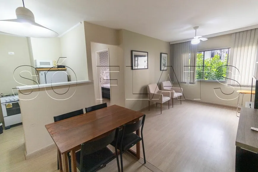 Foto 1 de Flat com 1 Quarto para alugar, 40m² em Jardim Paulista, São Paulo