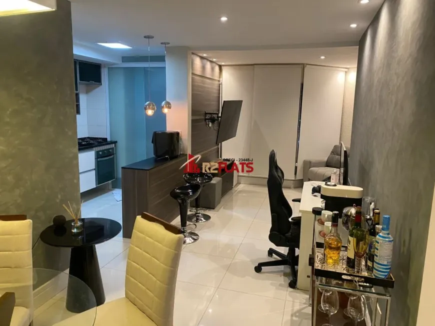 Foto 1 de Flat com 1 Quarto para alugar, 47m² em Campo Belo, São Paulo