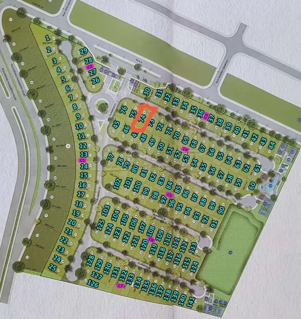 Foto 1 de Lote/Terreno à venda, 300m² em Parque Santa Felícia Jardim, São Carlos