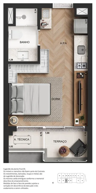 Foto 1 de Apartamento com 1 Quarto à venda, 41m² em Perdizes, São Paulo