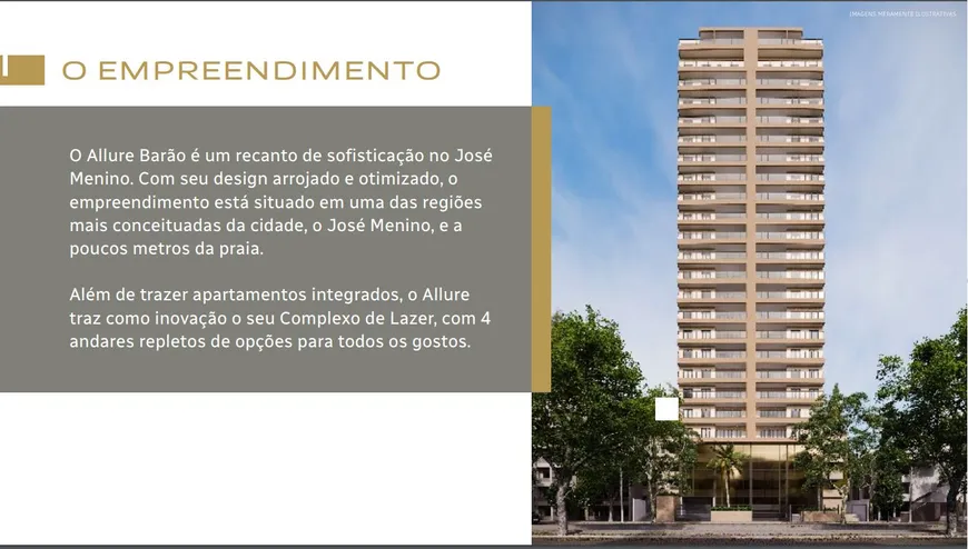 Foto 1 de Apartamento com 2 Quartos à venda, 75m² em José Menino, Santos