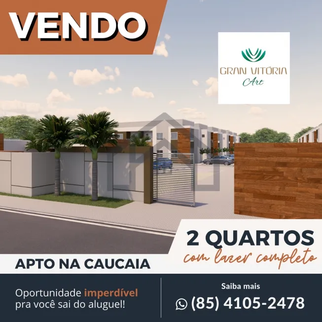 Foto 1 de Apartamento com 2 Quartos à venda, 58m² em Capuan, Caucaia