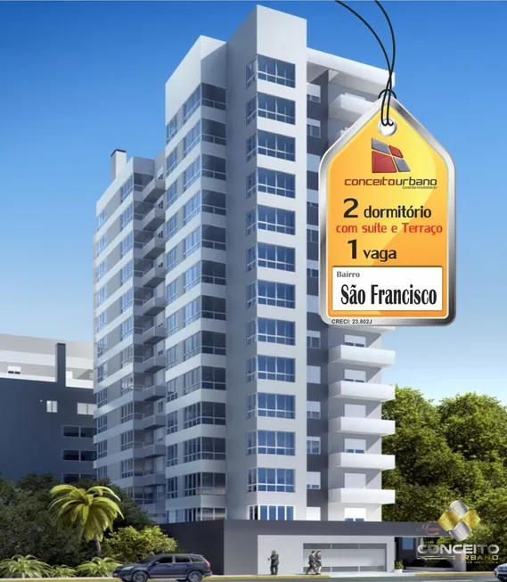 Foto 1 de Apartamento com 2 Quartos à venda, 77m² em São Francisco, Bento Gonçalves