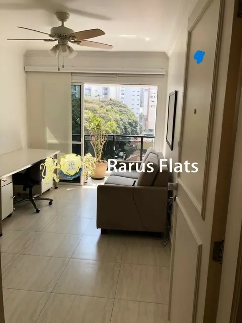 Foto 1 de Flat com 1 Quarto para alugar, 45m² em Jardins, São Paulo