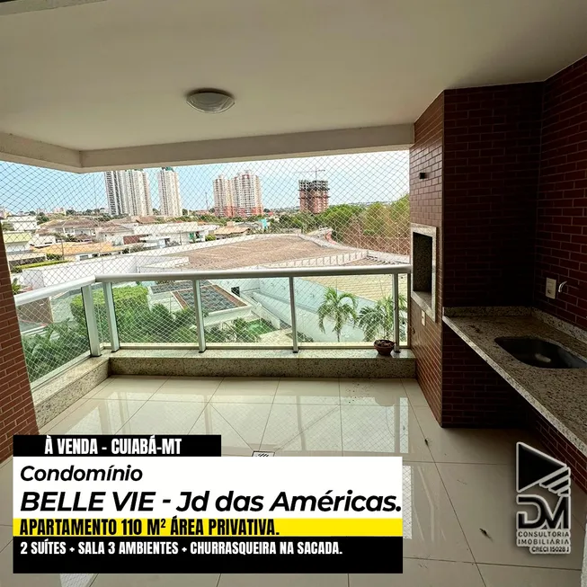 Foto 1 de Apartamento com 2 Quartos à venda, 110m² em Jardim das Américas, Cuiabá