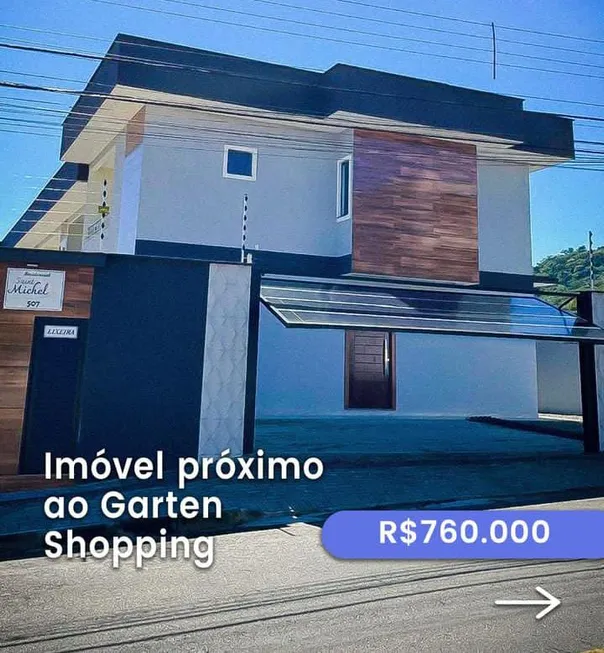 Foto 1 de Sobrado com 3 Quartos à venda, 120m² em Bom Retiro, Joinville