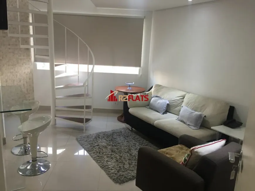 Foto 1 de Flat com 1 Quarto para alugar, 45m² em Vila Nova Conceição, São Paulo