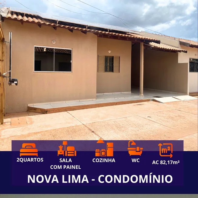 Foto 1 de Casa de Condomínio com 2 Quartos à venda, 82m² em Nova Lima, Campo Grande