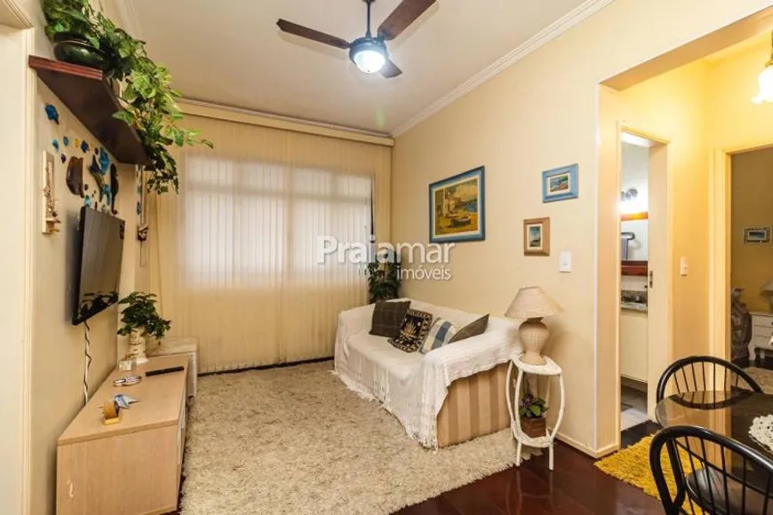 Foto 1 de Apartamento com 1 Quarto à venda, 54m² em Itararé, São Vicente