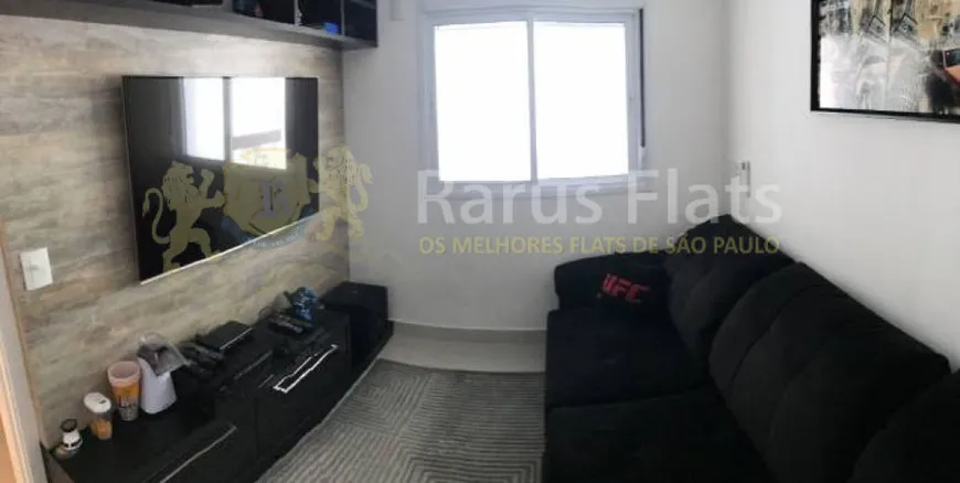 Foto 1 de Flat com 1 Quarto para alugar, 55m² em Campo Belo, São Paulo