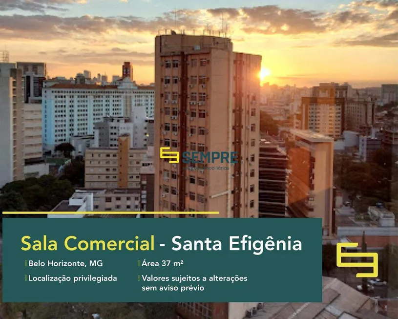 Foto 1 de Sala Comercial à venda, 37m² em Santa Efigênia, Belo Horizonte