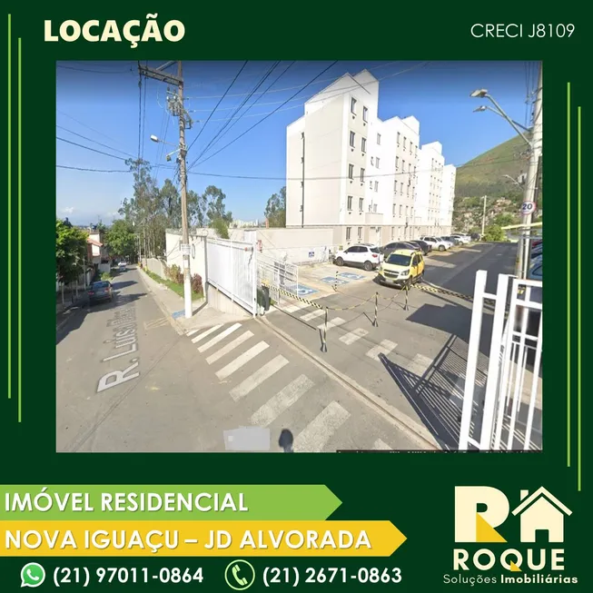 Foto 1 de Apartamento com 3 Quartos para alugar, 54m² em Jardim Alvorada, Nova Iguaçu