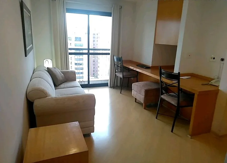 Foto 1 de Flat com 1 Quarto para alugar, 35m² em Moema, São Paulo