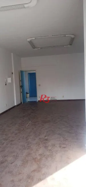 Foto 1 de Sala Comercial para alugar, 46m² em Aparecida, Santos