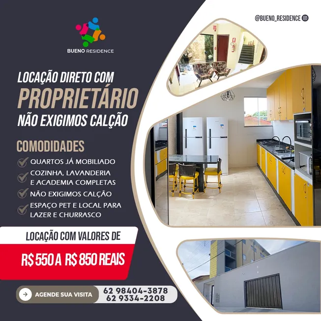 Foto 1 de Kitnet com 1 Quarto para alugar, 12m² em Setor Sol Nascente, Goiânia