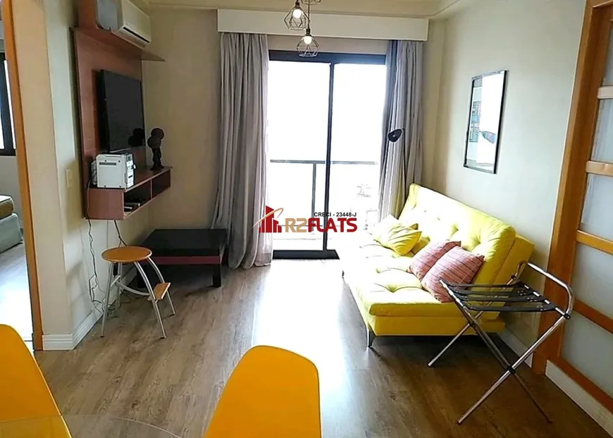 Foto 1 de Flat com 1 Quarto à venda, 45m² em Moema, São Paulo