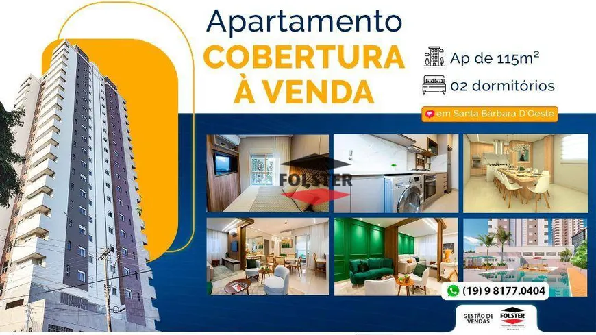 Foto 1 de Apartamento com 2 Quartos à venda, 115m² em Centro, Santa Bárbara D'Oeste