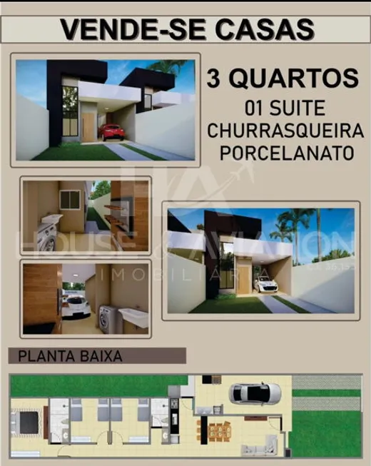 Foto 1 de Casa com 3 Quartos à venda, 97m² em Jardim Gramado , Goiânia
