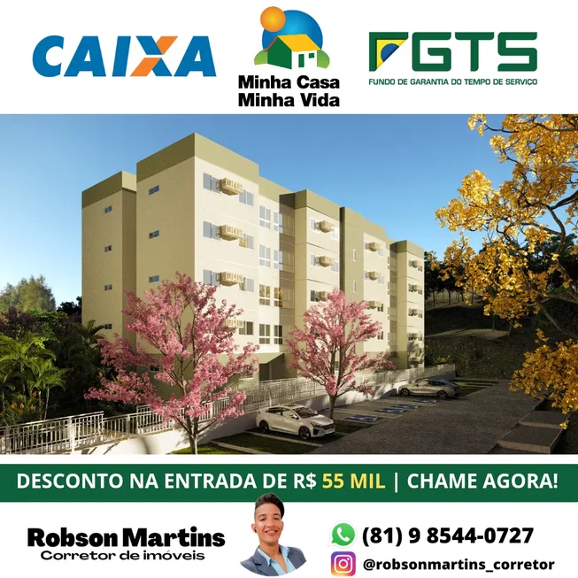 Foto 1 de Apartamento com 2 Quartos à venda, 44m² em Cavaleiro, Jaboatão dos Guararapes