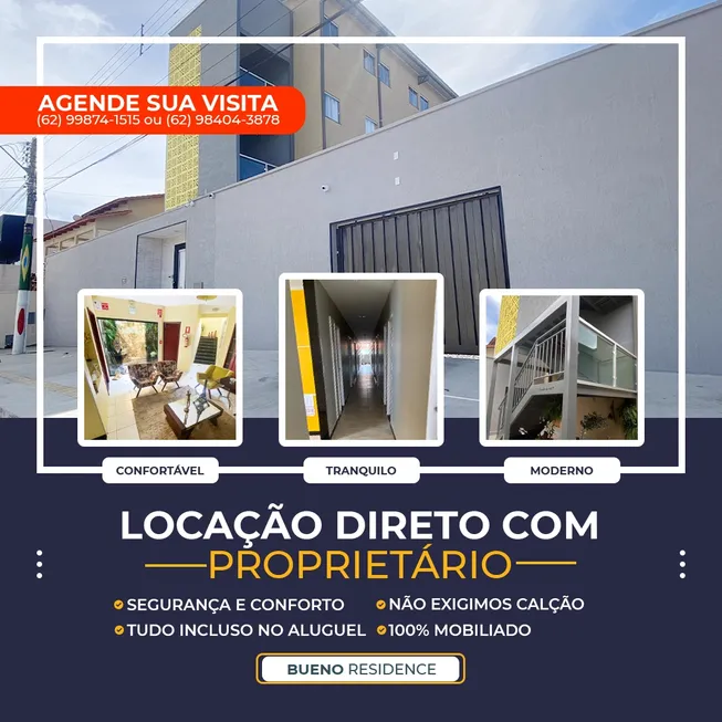 Foto 1 de Kitnet com 1 Quarto para alugar, 21m² em Setor Sol Nascente, Goiânia