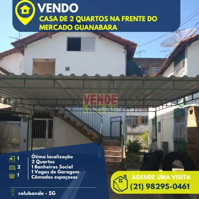 Foto 1 de Casa com 2 Quartos à venda, 55m² em Mutondo, São Gonçalo