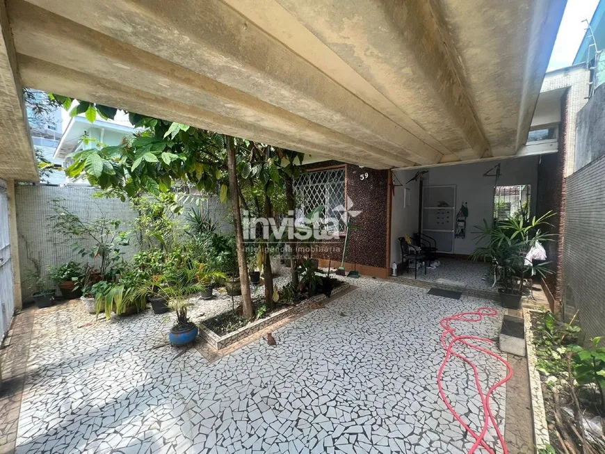 Foto 1 de Casa com 3 Quartos à venda, 200m² em Gonzaga, Santos