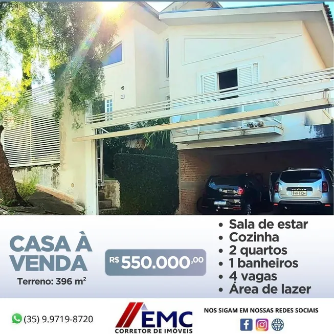 Foto 1 de Casa com 2 Quartos à venda, 396m² em Centro, Jacutinga