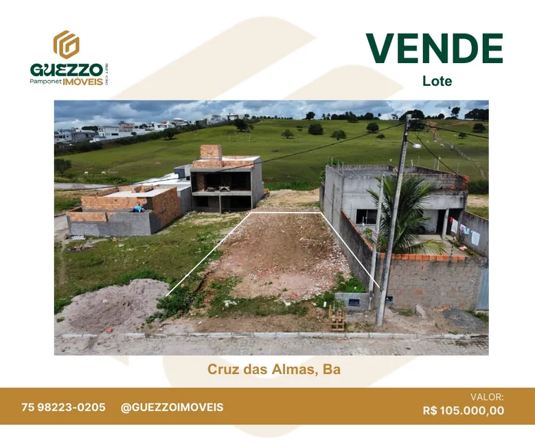 Foto 1 de Lote/Terreno à venda, 200m² em Centro, Cruz das Almas