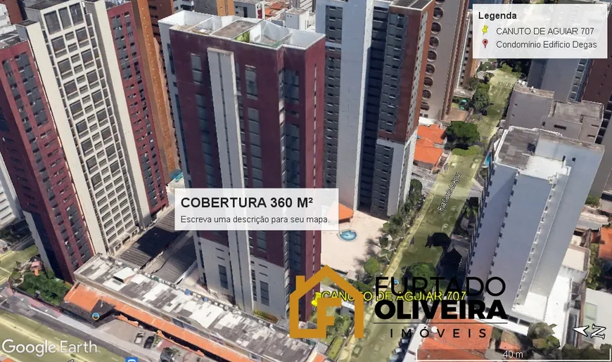 Foto 1 de Cobertura com 4 Quartos à venda, 360m² em Meireles, Fortaleza