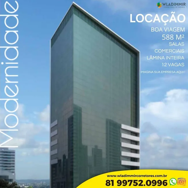 Foto 1 de Sala Comercial para alugar, 588m² em Boa Viagem, Recife