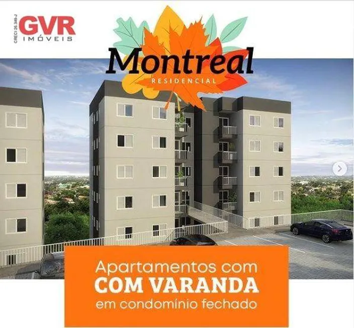 Foto 1 de Apartamento com 2 Quartos à venda, 45m² em Parque Monjolo, Cotia