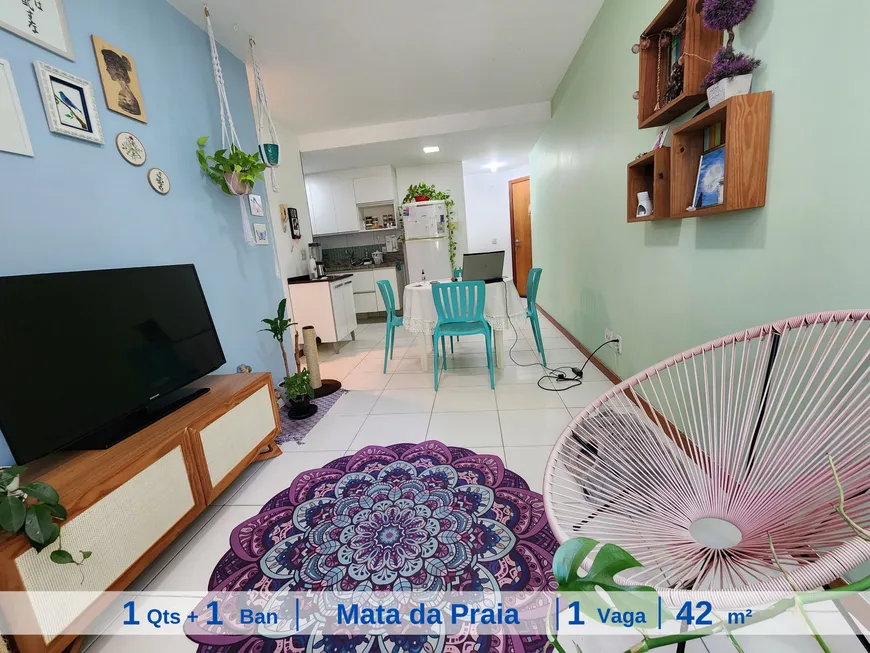 Foto 1 de Apartamento com 1 Quarto à venda, 42m² em Mata da Praia, Vitória