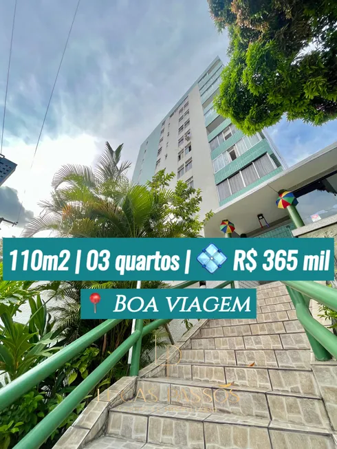 Foto 1 de Apartamento com 3 Quartos à venda, 110m² em Boa Viagem, Recife