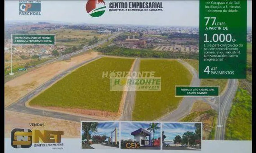 Foto 1 de Lote/Terreno à venda, 1000m² em Caçapava Velha, Caçapava