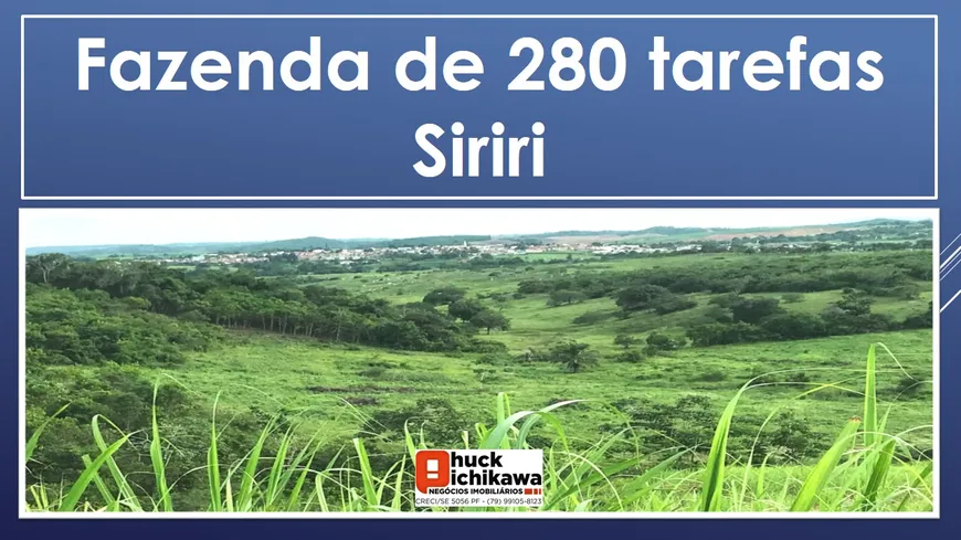 Foto 1 de Fazenda/Sítio à venda, 2m² em Centro, Siriri