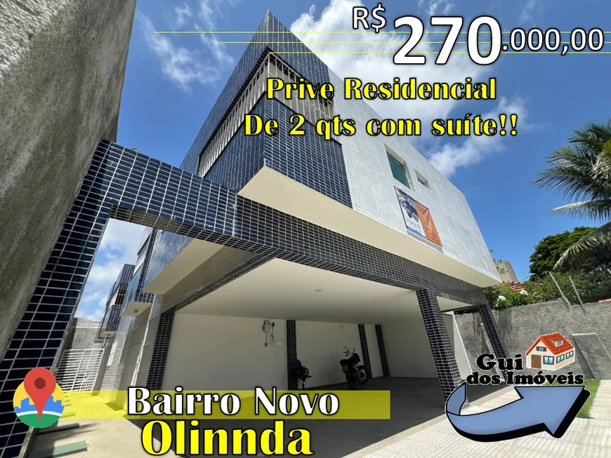 Foto 1 de Apartamento com 2 Quartos à venda, 51m² em Centro, Olinda