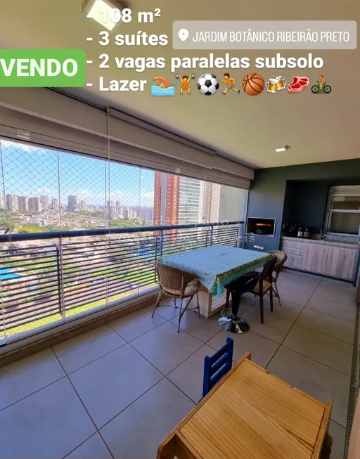 Foto 1 de Apartamento com 3 Quartos à venda, 108m² em Jardim Botânico, Ribeirão Preto
