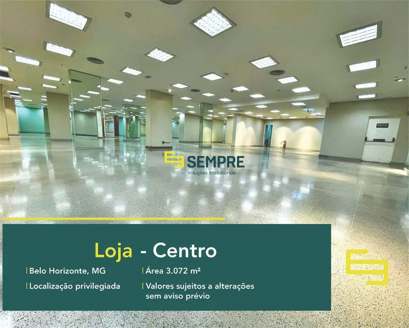 Foto 1 de Ponto Comercial para alugar, 3072m² em Centro, Belo Horizonte