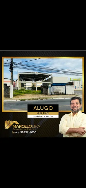 Foto 1 de Galpão/Depósito/Armazém para alugar, 300m² em Serraria, Maceió